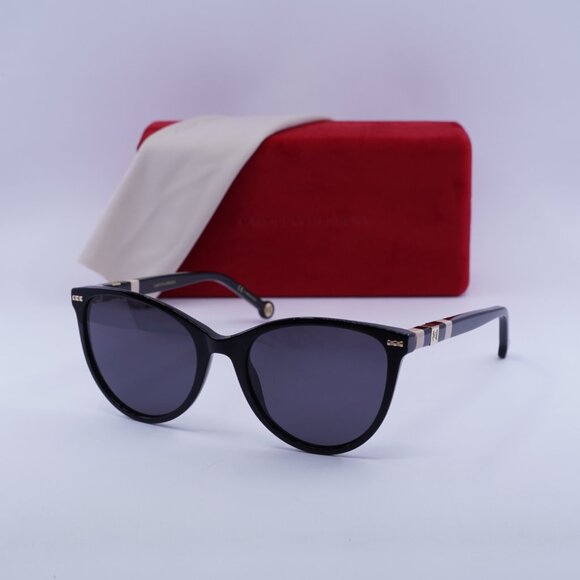 Carolina Herrera HER 0107/S 0KDX IR Cat Eye Sunglasses - Black/Nude/Grey